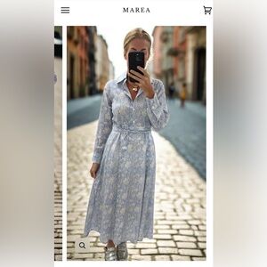 Marea midi shirt dress size medium NWT